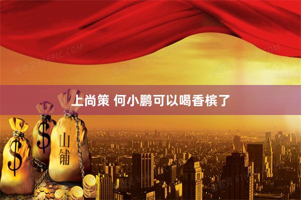 上尚策 何小鹏可以喝香槟了